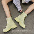 Thick chunky sole  waterproof marten boot women fashion ankle boot